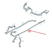 AUDI R8 4S Engine Coolant Pipe 4S0819270J NEW GENUINE