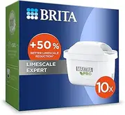 BRITA Water Filter Cartridge MAXTRA PRO Limescale Expert (10 Pack) -BRITA Refill for Ultimate Appliance Protection, reducing impurities, Chlorine and Metals