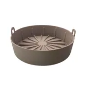 Multifunctional Air Fryer Silicone Pot Thick Air Fryer Accessories Bread Cake Barrel Pizza Pan Baking Basket Mat S
