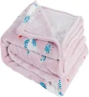 Hohopeti Cozy Cartoon Flannel Blanket for Nap Companion for Lightweight and Warm for Home Kindergarten Travel