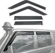 OAD4X4 Weathershields Compatible with Toyota Land Cruiser Landcruiser 70 76 78 79 Series, Luxury Weather Shields Window Visors Wind Deflectors Sun Rain Guard 4PCS Set