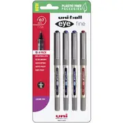 Uni-Ball Eye Fine Rollerball Pens Assorted 4 Pack