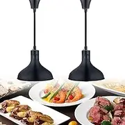 Food Heat Lamp Ceiling Heat Lamp Food Service Pendant,250W Commercial Food Warmers 60-180mm Adjustable Hanging Food Heat Lamps Restaurant Supplies Food Service Heating Lamp