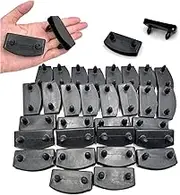 honigo 30pcs 54x9mm Black Replacement Bed Slat Plastic End Caps Holders for Holding Securing Wooden Slats Bed Base,Width 54mm x Height 9 mm (Inside Dimension)