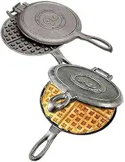 Rome Cast Iron Old Fashioned Waffle Iron Maker, Pack of 2