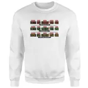 Back To The Future Destination Clock Sweatshirt - White