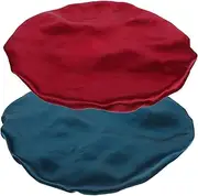 ULDIGI 2pcs Silk Sleep Bonnets Adjustable Satin Caps for Braids Comfortable Elastic Night Wear for Protecting Hair During Sleep