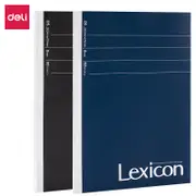 DELI Office Soft Cover Notebook B5 80 sheets 8 PCS Pack with Black/Blue 2 colors