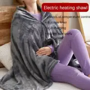 Electric Heating Blanket Shawl USB Heated Winter Warm Flannel Gr✨1 Cloak W7X2