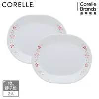 在飛比找PChome24h購物優惠-【美國康寧 CORELLE】 櫻之舞2件式腰子盤組-B01