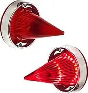 Smoke Bullet Turn Signal Light Lens Cover Fit for Harley Touring Road Glide Road King Electra Glide Tour Glide Heritage with 3-1/4'' Flat Turn Signals,NOT Fit for LED (Red)