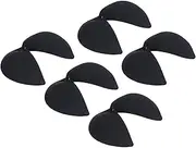 [Soraz] Backless Adhesive Bra, 5 Pieces Push Up Sticky Bra Hypoallergenic 3D Side Breast Lift for Women for Wedding (A) Black