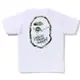 A Bathing Ape WOODLAND CAMO WGM APE HEAD TEE 短T (白底綠迷彩) 化學原宿