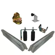 Complete Sliding Gate Hardware Kit for 6m Gate with 78mm flat mounted wheels