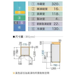 【Panasonic 國際牌】610公升一級能源效率四門變頻冰箱-皇家藍(NR-D611XV-B)