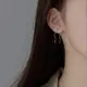 925純銀小圓珠耳環女2021年新款潮耳線短款耳釘流蘇耳墜耳飾2022