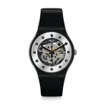 【SWATCH】NEW GENT 原創系列手錶 SILVER GLAM AGAIN 男錶 女錶 瑞士錶 錶(41MM)