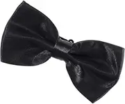 [WRITWAA] Gentleman's Bow Tie Men's Silk Bowknot Ties Stylish for Party Wedding Black