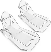 2 Pack Sliding Door Lock for Child Safety,Kids Protection Lock for Closet Cabinet Door Window, Prevent Pets from Opening Doors,Transparent Colour.