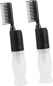 Healvian Scalp Oil Applicator Comb Set Hair Oil Applicator Bottle Comb Hair Dye Bottle for Home Salon Use