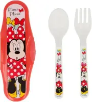 Set Of 2 Cutlery With Box For Girl Disney Minnie Mouse DISNEY