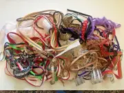 Fabric TRIMS lot for sewing doll clothes scrapbooking crafting junk journals New