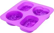 NUOBESTY 1pc Handmade Soap Mold Soap Bar Molds Baking Cake Mold Bread Mold Jelly Soap Chocolate Candy Molds Soap Making Molds Candy Making Molds Reusable Soap Molds Purple