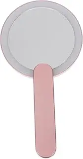MERRYHAPY Mini Led Mirror Portable Makeup Mirror Round Led Cosmetic Mirror Handheld Design for Travel