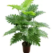 65cm 18 Fork Large Artificial Plants Plastic Monster Tropical Palm Tree Branch