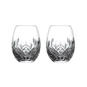 Royal Doulton R&D Collection Highclere Pair of Crystal Stemless Balloon Glasses 9.8X12cm