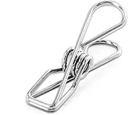 HOMIEST 40 Pack Stainless Steel Clothes Pins Durable Clothes Pegs Multi-Purpose Metal Wire Utility Clips for Laundry Home Kitchen Outdoor Travel Office