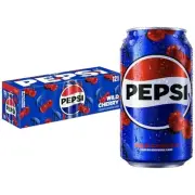 Cherry Pepsi Soft Drink Soda 12 Pack Pepsi 12oz Can 12-Pack Soda