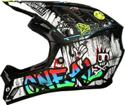 ONeal Backflip Rancid, bike helmet , color: Black/White/Red/Blue/Green , size: L