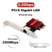 RJ45 LAN Network Card 2.5G Gigabit Ethernet RTL8125 PCIE Gaming Wireless Adapter