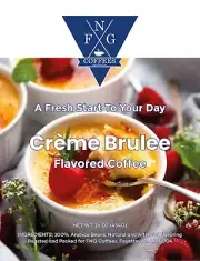 FNG Coffees-Creme' Brulee- DECAF-Ground or Whole Bean- 16 oz