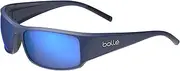 [bollé] Men's King Polarized Oval Sunglasses, Dark Blue Matte, One Size, Dark Blue Matte, One Size