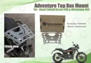 For Royal Enfield Scram "440 & New Himalayan 450 Adventure Top Box Silver Mount"