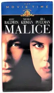 Malice (NEW Sealed) Alec Baldwin Nicole Kidman Bill Pullman (VHS 1994)