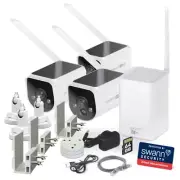 Swann MaxRanger 4K Solar 3 Camera Security System with Longest Range Wireless