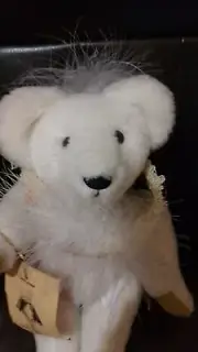~ Mohair Snowball 9" Bear by Terry and Doris Michaud Handcrafted*