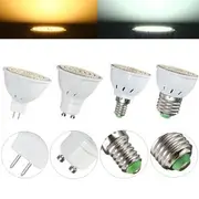 E27 E14 GU10 MR16 4W 80 SMD 3528 Non-Dimmable LED Warm White White Spot Lightt Lamp Bulb AC110/220V GU10 110V WARM WHITE