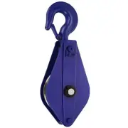 Snatch Block - 2 Ton WLL - Snatch Block with Hook for 1/2 inch Wire Rope 6 in...