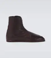 [Auralee] Auralee Leather ankle boots AU 9.5 brown