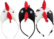 [CANIGHT] Festival Headband 3pcs Chick Headbands Stylish Hair Accessories for Girls Animal Design