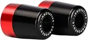 Handlebar Bar End Plug Balance Pad Accessories Ninja250 Ninja300 250 300 400 650 250R 1000 1000SX Ninja1000 Black(No Logo Red)