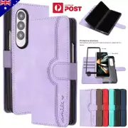 For Samsung Galaxy Z Fold 6 5 4 3 Shockproof Leather Wallet Card Slot Cover Case