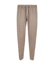 drawstring-fastening track pants US31,US32 brown taupe