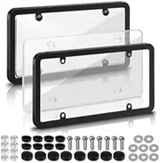 Anti Speed Red Light Toll Camera Stopper Plate Frames, Clear Reflective Anti License Q7u2 Pho Protective Plate Cover License (D)
