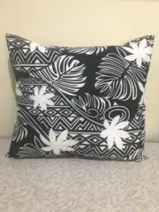 Black and White Island Themed Handmade Cushion Cover Decorative