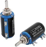 Aexit 2 (Control electrical) Pcs WXD3-13 10K Ohm 2W 21mm Round Shaft Rotary Wire (40ry358qf245) Wound Potentiometer
